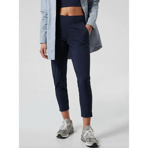 Athleta Brooklyn Ankle Pull On Featherweight Stretch Pants Navy Blue Size 6
